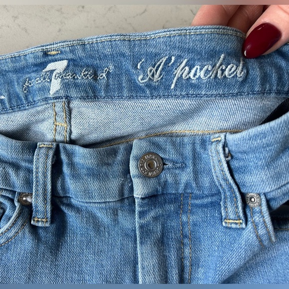 7 For All Mankind A Pocket Bootcut Stretch Jeans - Picture 9 of 15